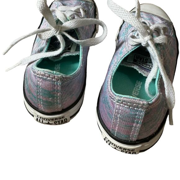 Converse Chuck Taylor All Star Girls Pink Blue Lace Up Round Toe Sneakers Size 3 - Picture 10 of 10